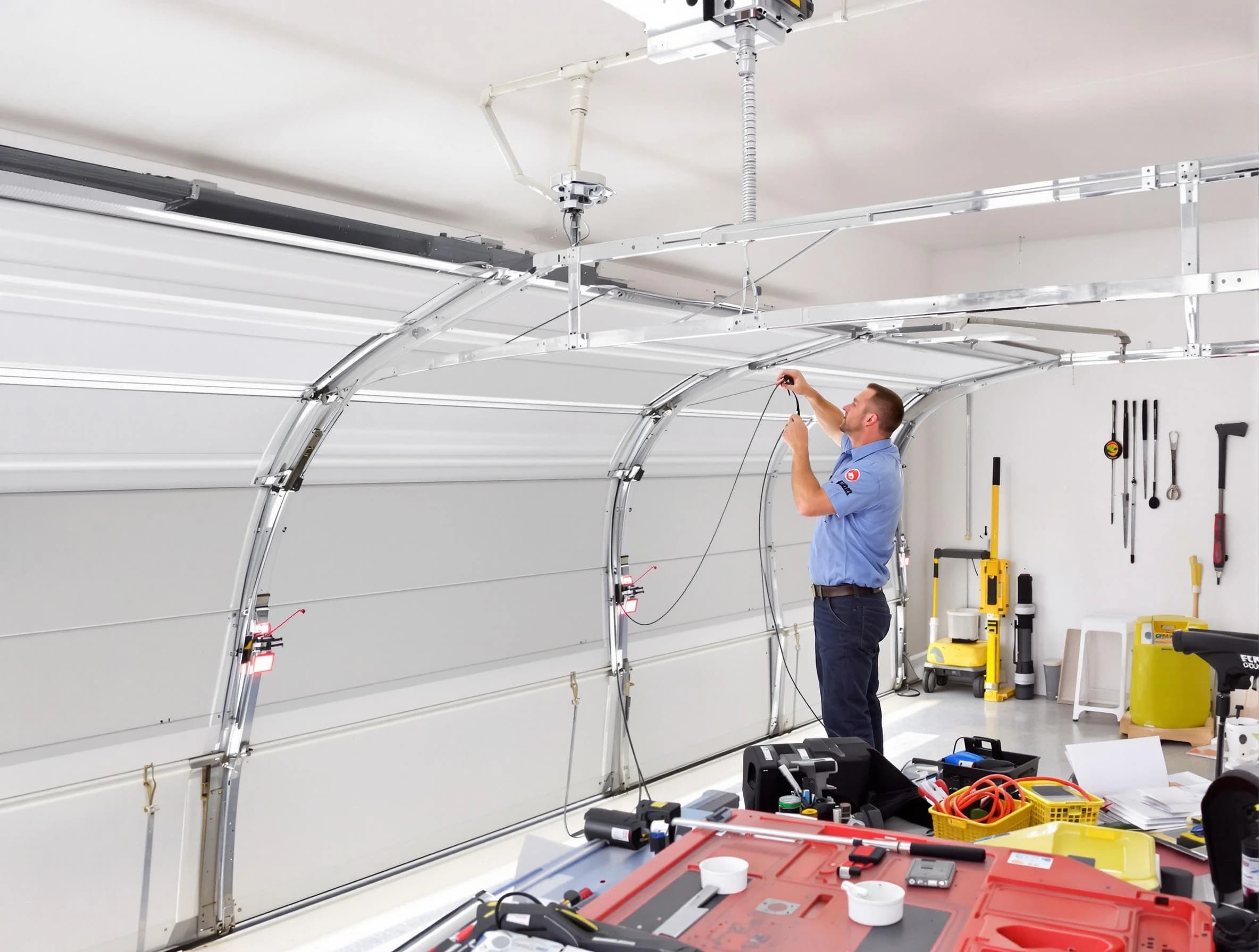 Garage door cable repair service by Enon Garage Door Repair in Enon