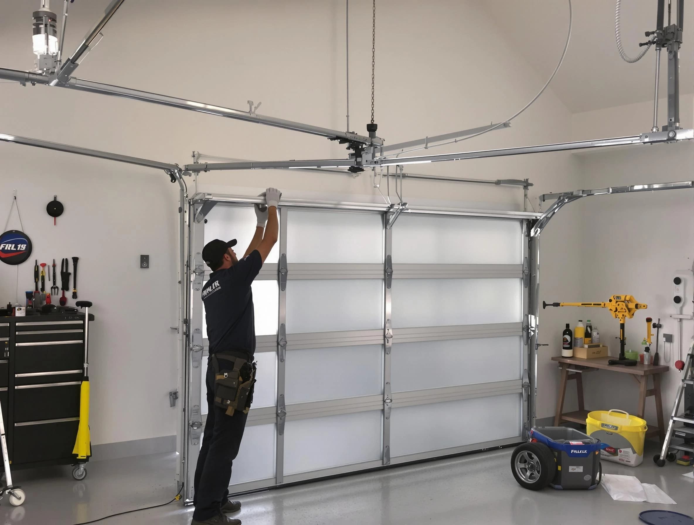 Enon Garage Door Repair certified team performing precision garage door installation in Enon