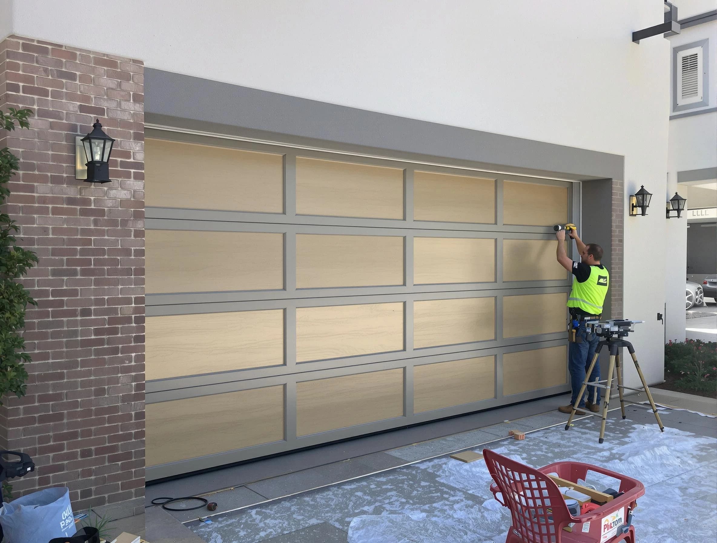 Garage door replacement service by Enon Garage Door Repair in Enon