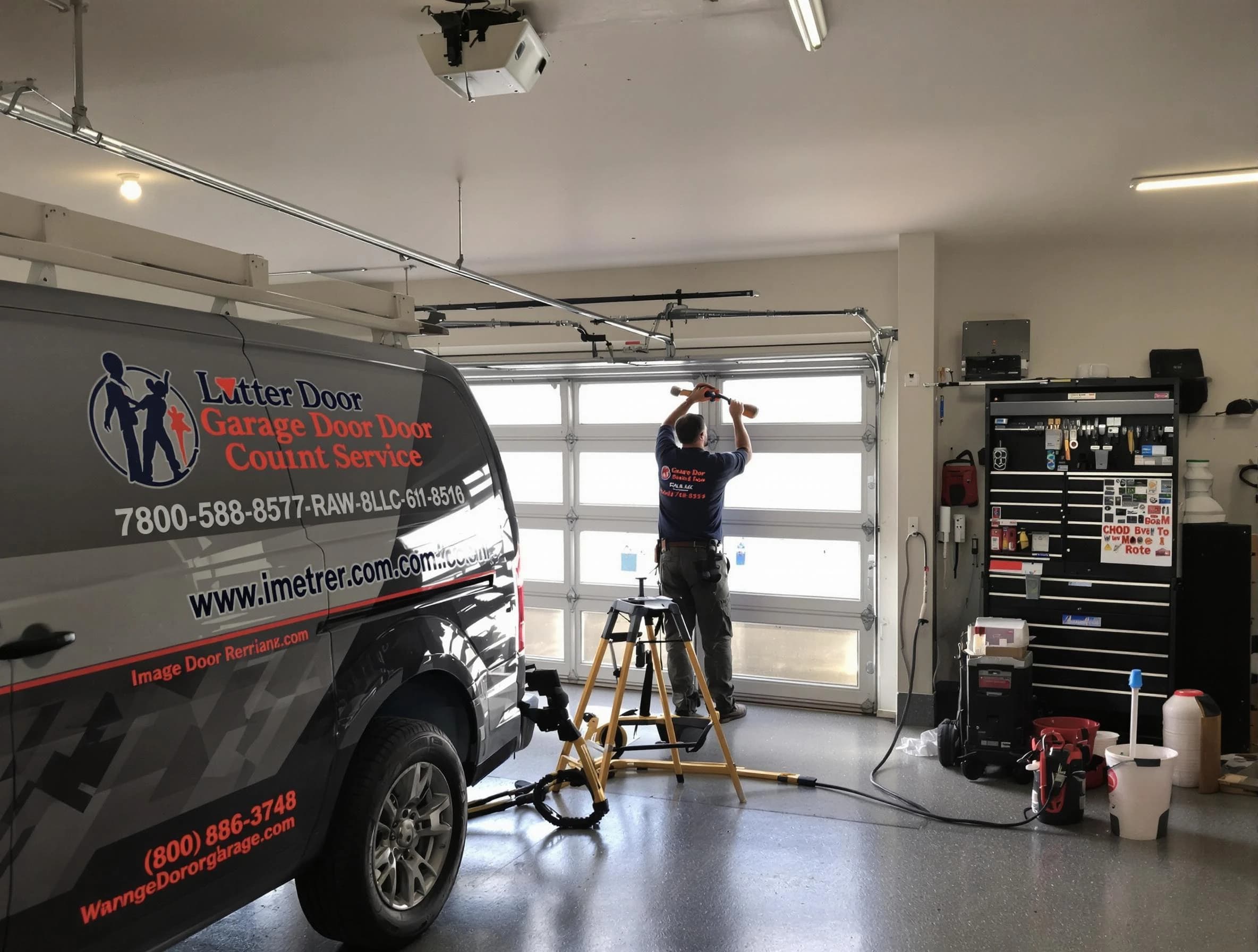 Enon Garage Door Repair rapid response team performing same-day repair in Enon