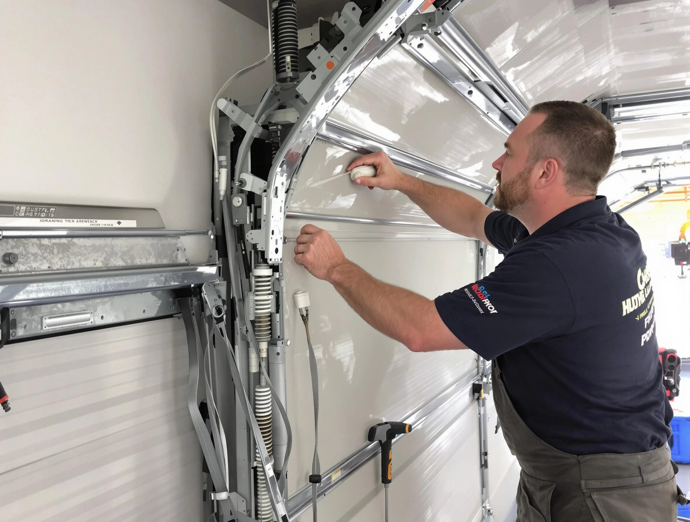 Noisy Garage Door Fix in Enon