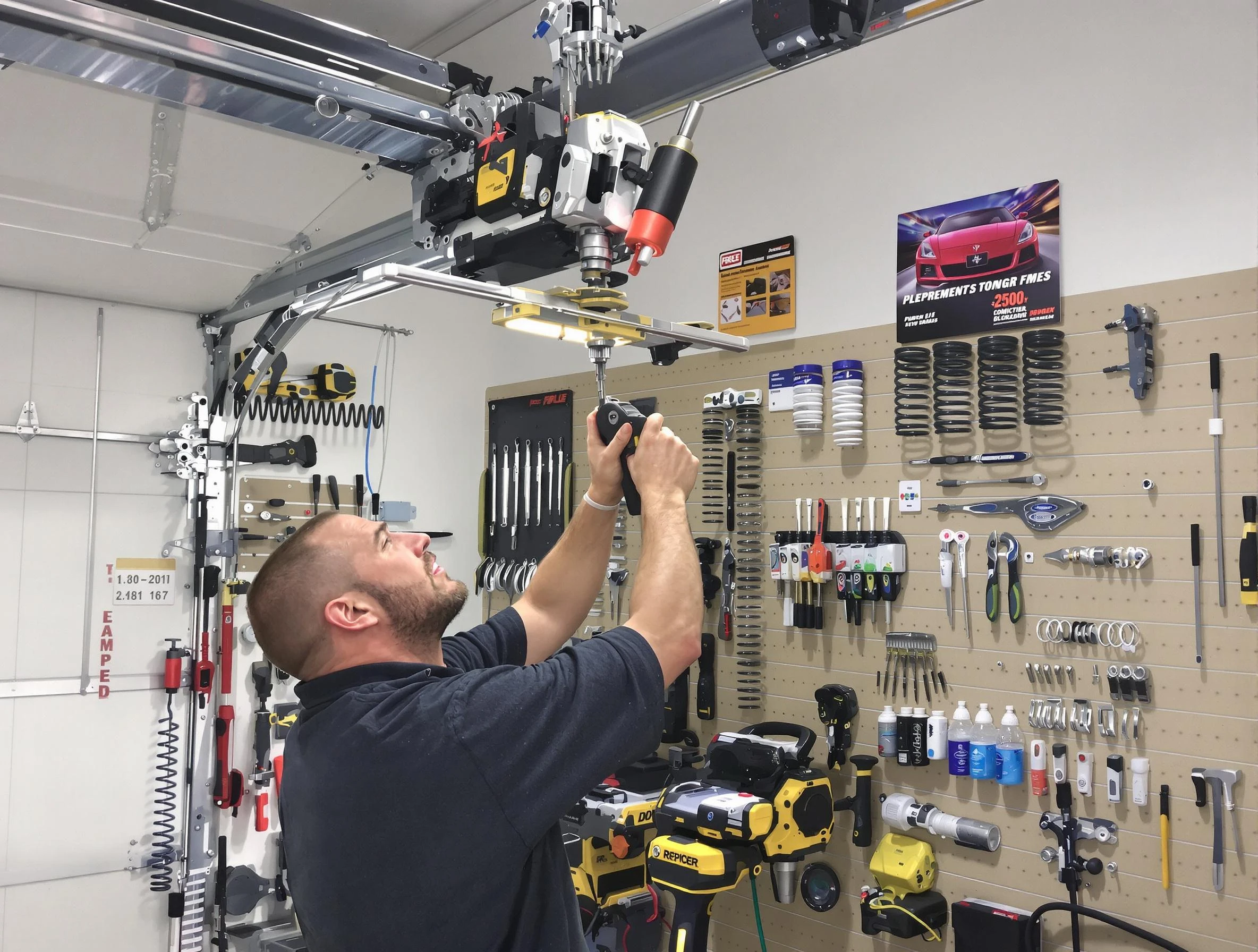Garage Door Spring Repair in Enon