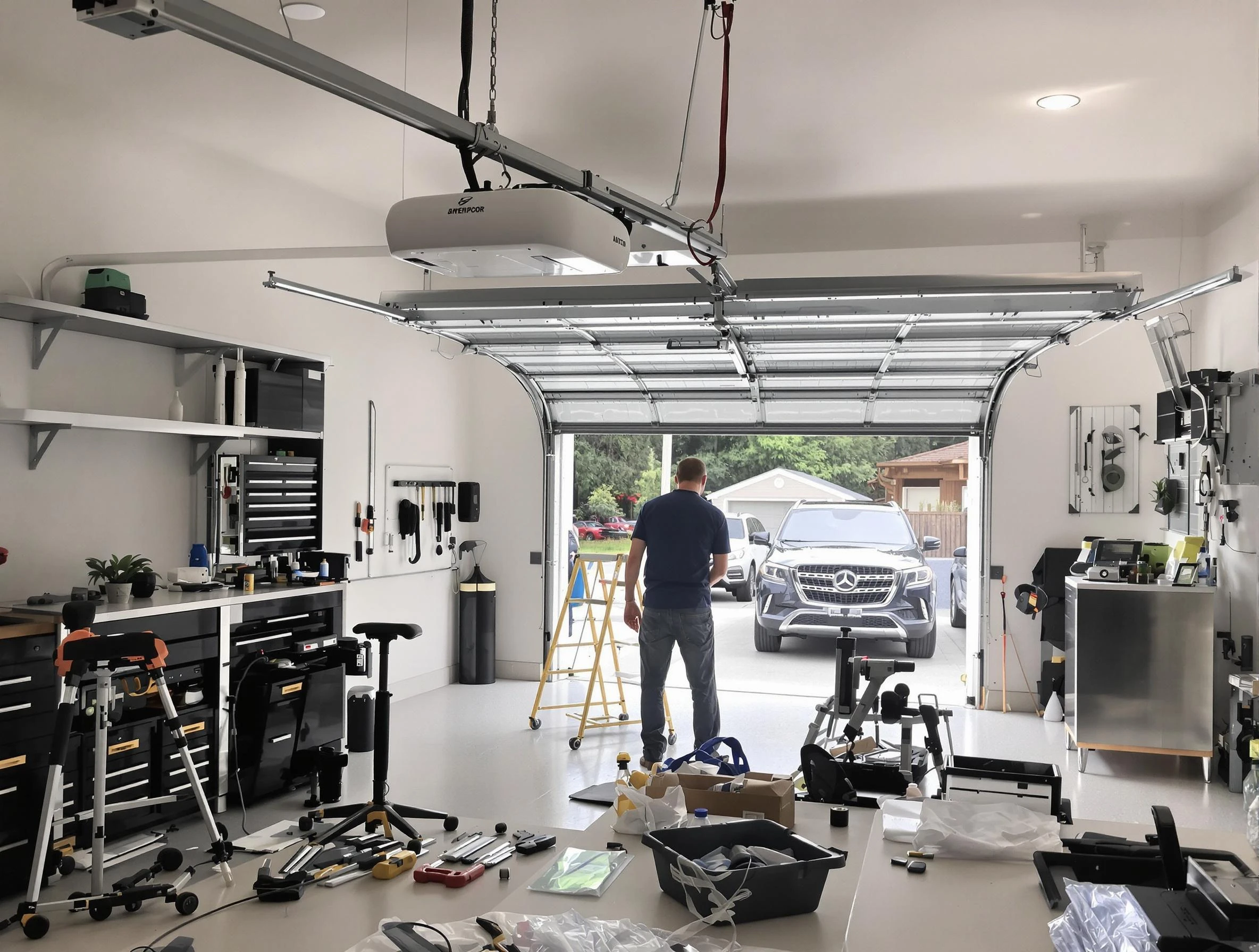 Garage door opener installation by Enon Garage Door Repair in Enon